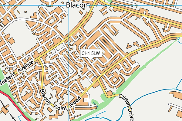 CH1 5LW map - OS VectorMap District (Ordnance Survey)