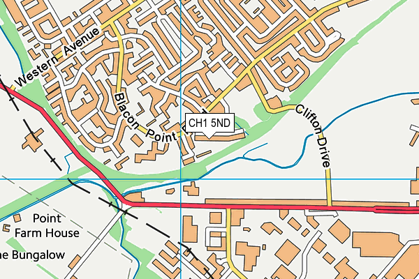 CH1 5ND map - OS VectorMap District (Ordnance Survey)