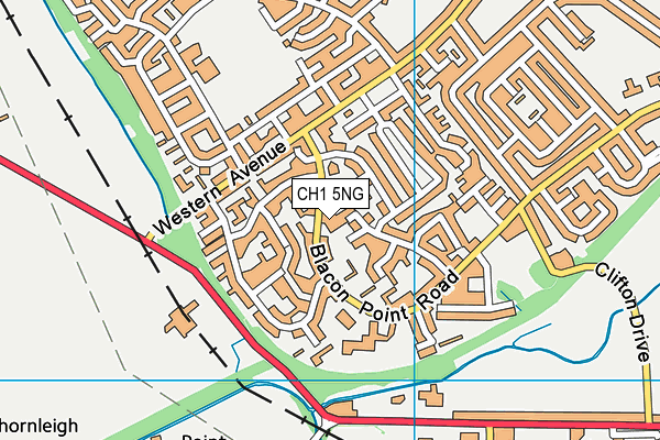 CH1 5NG map - OS VectorMap District (Ordnance Survey)