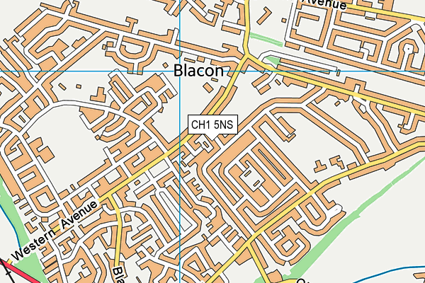 CH1 5NS map - OS VectorMap District (Ordnance Survey)