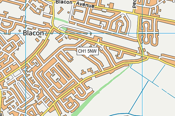 CH1 5NW map - OS VectorMap District (Ordnance Survey)