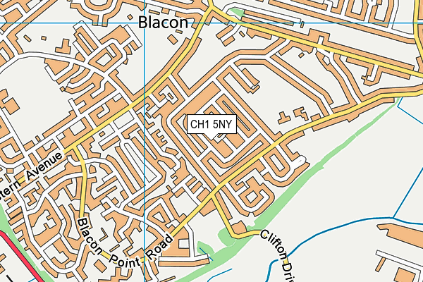 CH1 5NY map - OS VectorMap District (Ordnance Survey)