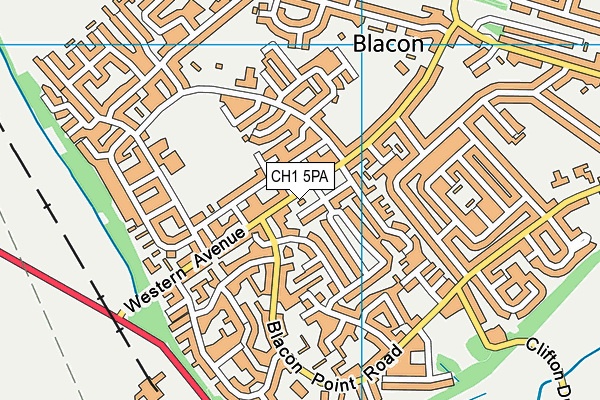 CH1 5PA map - OS VectorMap District (Ordnance Survey)