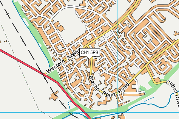 CH1 5PB map - OS VectorMap District (Ordnance Survey)