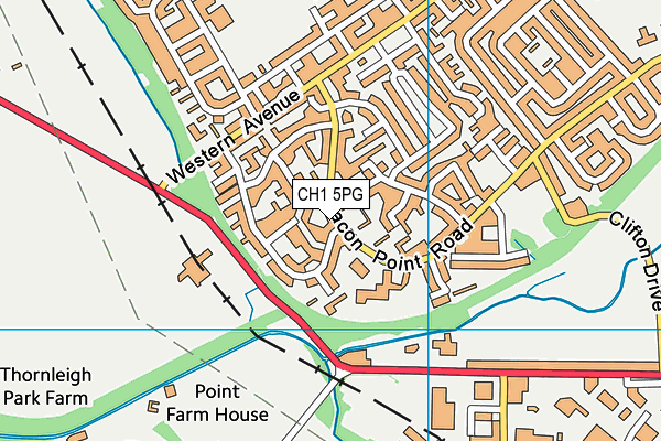 CH1 5PG map - OS VectorMap District (Ordnance Survey)