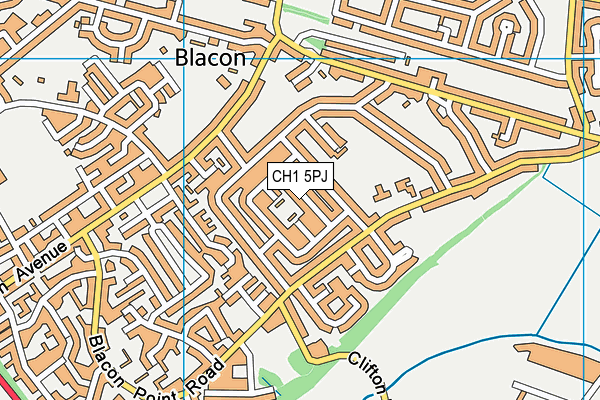 CH1 5PJ map - OS VectorMap District (Ordnance Survey)