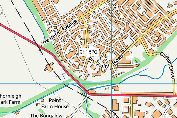 CH1 5PQ map - OS VectorMap District (Ordnance Survey)