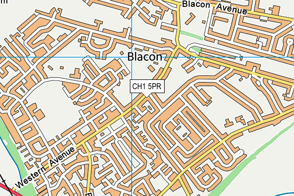 CH1 5PR map - OS VectorMap District (Ordnance Survey)