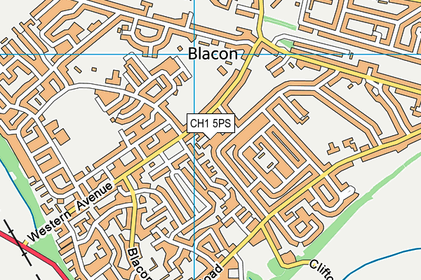 CH1 5PS map - OS VectorMap District (Ordnance Survey)