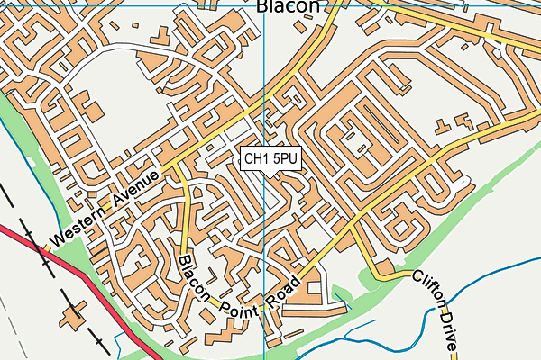 CH1 5PU map - OS VectorMap District (Ordnance Survey)