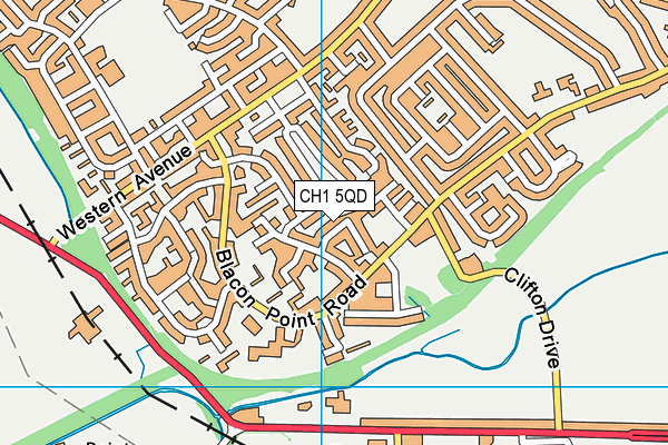 CH1 5QD map - OS VectorMap District (Ordnance Survey)