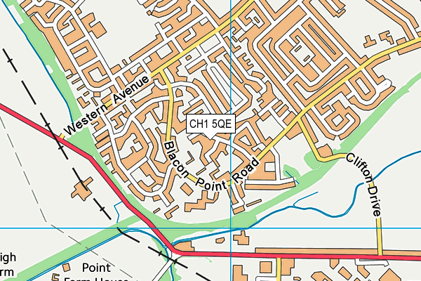 CH1 5QE map - OS VectorMap District (Ordnance Survey)