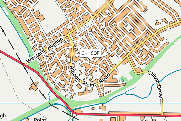 CH1 5QF map - OS VectorMap District (Ordnance Survey)