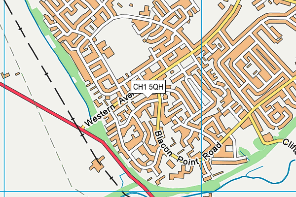 CH1 5QH map - OS VectorMap District (Ordnance Survey)