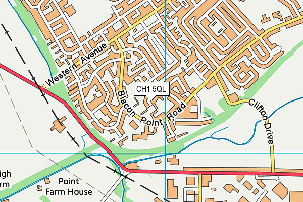 CH1 5QL map - OS VectorMap District (Ordnance Survey)