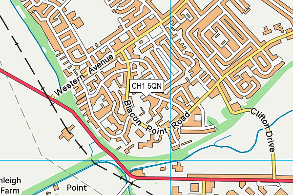 CH1 5QN map - OS VectorMap District (Ordnance Survey)