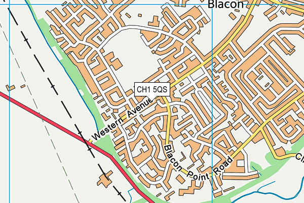 CH1 5QS map - OS VectorMap District (Ordnance Survey)