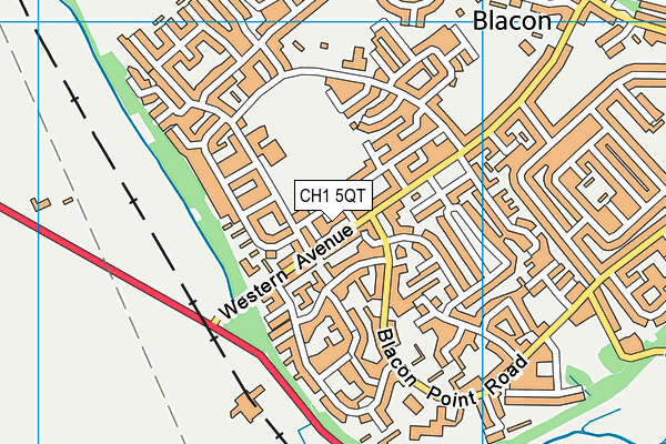 CH1 5QT map - OS VectorMap District (Ordnance Survey)