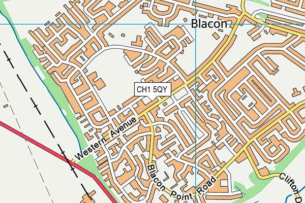 CH1 5QY map - OS VectorMap District (Ordnance Survey)