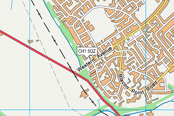CH1 5QZ map - OS VectorMap District (Ordnance Survey)