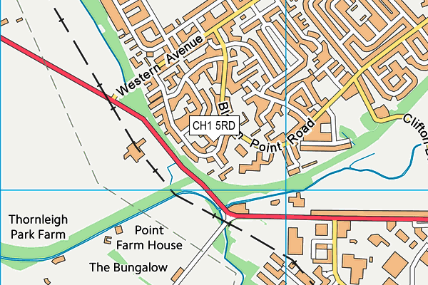 CH1 5RD map - OS VectorMap District (Ordnance Survey)