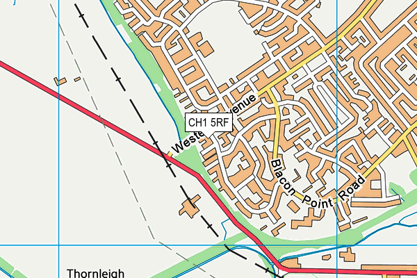 CH1 5RF map - OS VectorMap District (Ordnance Survey)