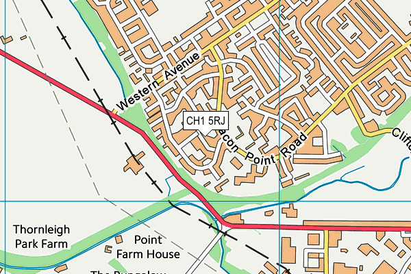 CH1 5RJ map - OS VectorMap District (Ordnance Survey)