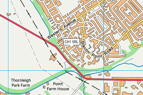 CH1 5RL map - OS VectorMap District (Ordnance Survey)