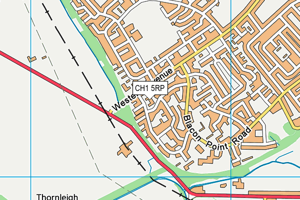 CH1 5RP map - OS VectorMap District (Ordnance Survey)