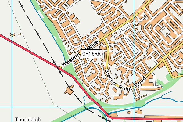 CH1 5RR map - OS VectorMap District (Ordnance Survey)