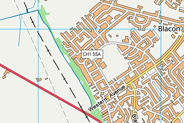 CH1 5SA map - OS VectorMap District (Ordnance Survey)