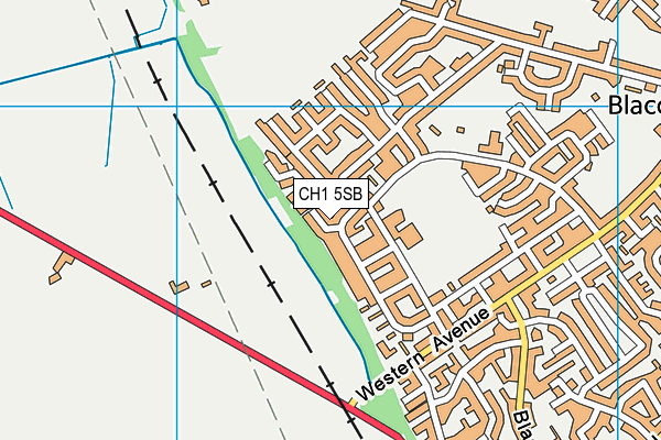 CH1 5SB map - OS VectorMap District (Ordnance Survey)
