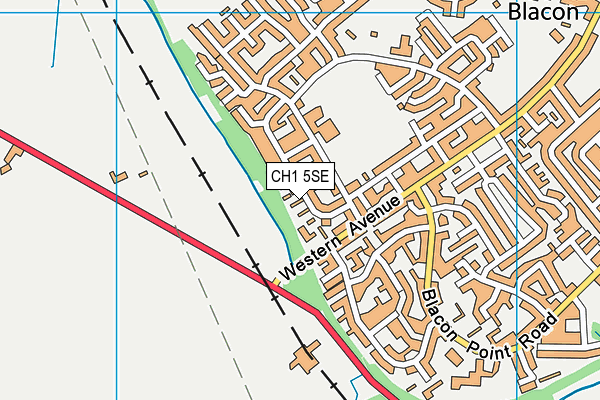 CH1 5SE map - OS VectorMap District (Ordnance Survey)