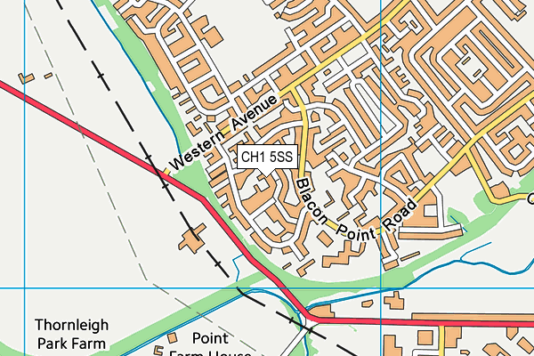 CH1 5SS map - OS VectorMap District (Ordnance Survey)