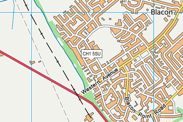 CH1 5SU map - OS VectorMap District (Ordnance Survey)