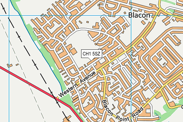 CH1 5SZ map - OS VectorMap District (Ordnance Survey)