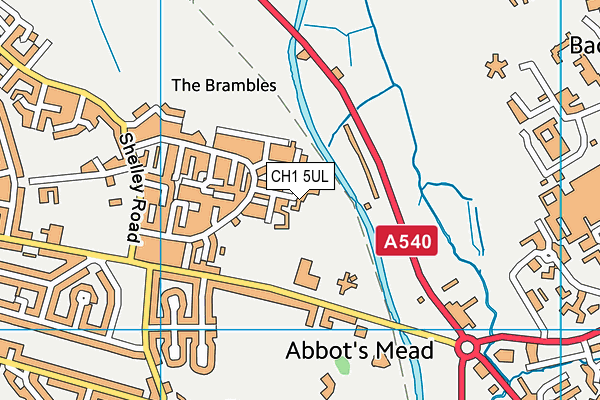 CH1 5UL map - OS VectorMap District (Ordnance Survey)