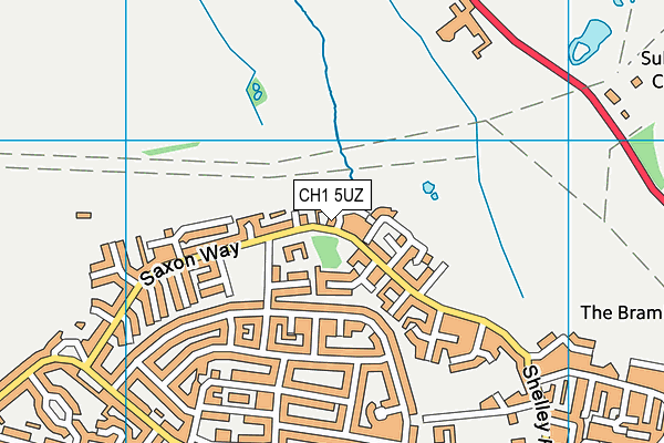 CH1 5UZ map - OS VectorMap District (Ordnance Survey)