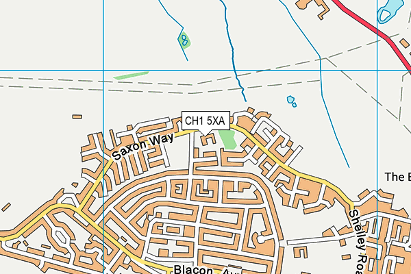 CH1 5XA map - OS VectorMap District (Ordnance Survey)