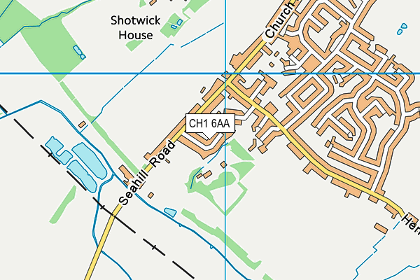 CH1 6AA map - OS VectorMap District (Ordnance Survey)