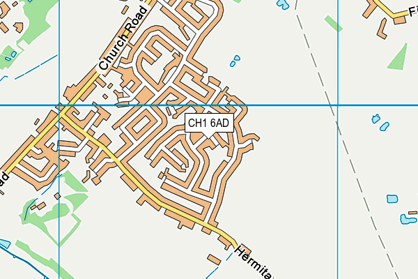 CH1 6AD map - OS VectorMap District (Ordnance Survey)