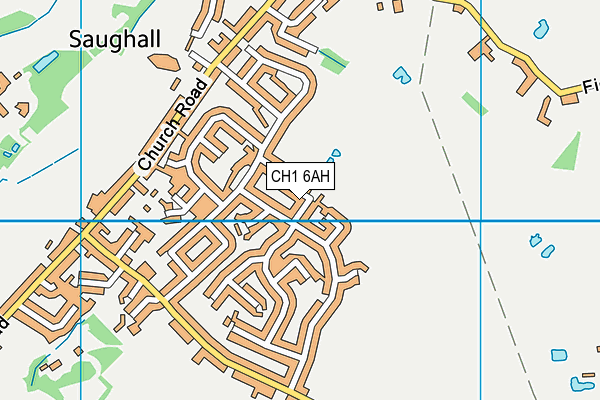 CH1 6AH map - OS VectorMap District (Ordnance Survey)