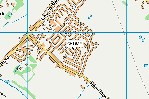 CH1 6AP map - OS VectorMap District (Ordnance Survey)