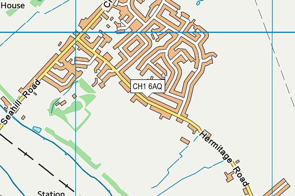 CH1 6AQ map - OS VectorMap District (Ordnance Survey)