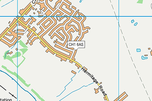CH1 6AS map - OS VectorMap District (Ordnance Survey)