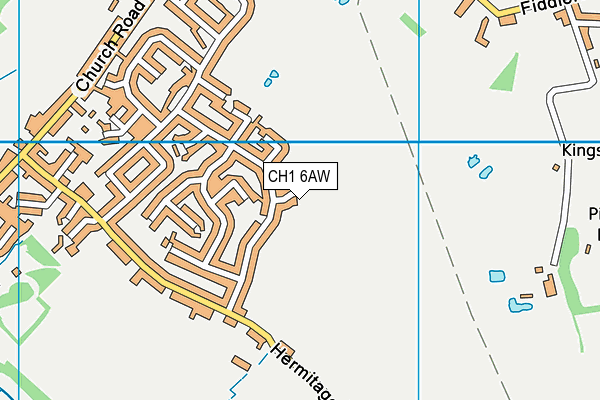CH1 6AW map - OS VectorMap District (Ordnance Survey)