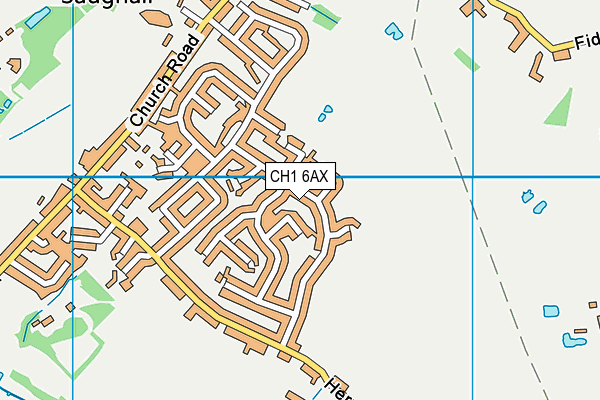 CH1 6AX map - OS VectorMap District (Ordnance Survey)