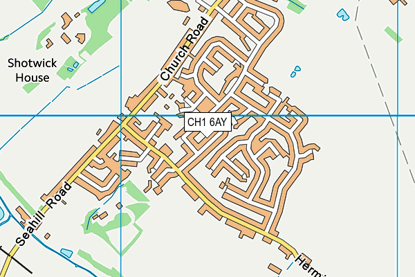 CH1 6AY map - OS VectorMap District (Ordnance Survey)