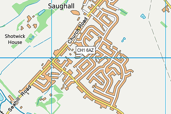 CH1 6AZ map - OS VectorMap District (Ordnance Survey)