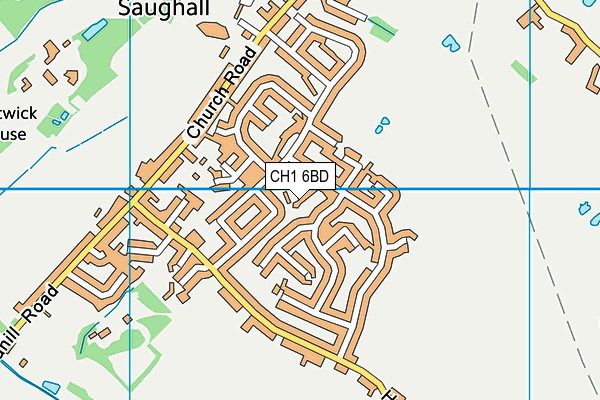 CH1 6BD map - OS VectorMap District (Ordnance Survey)